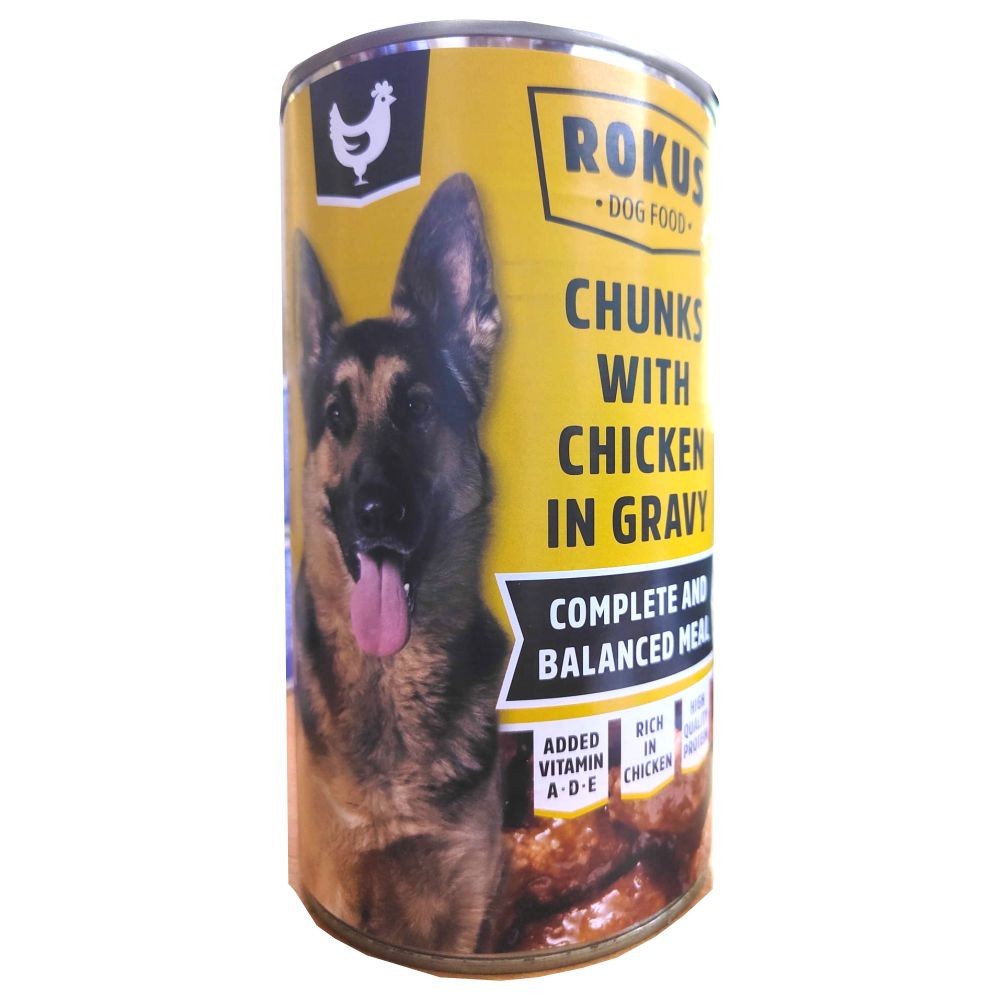 LATA PERROS POLLO 410gr.ROKUS - Imagen 6