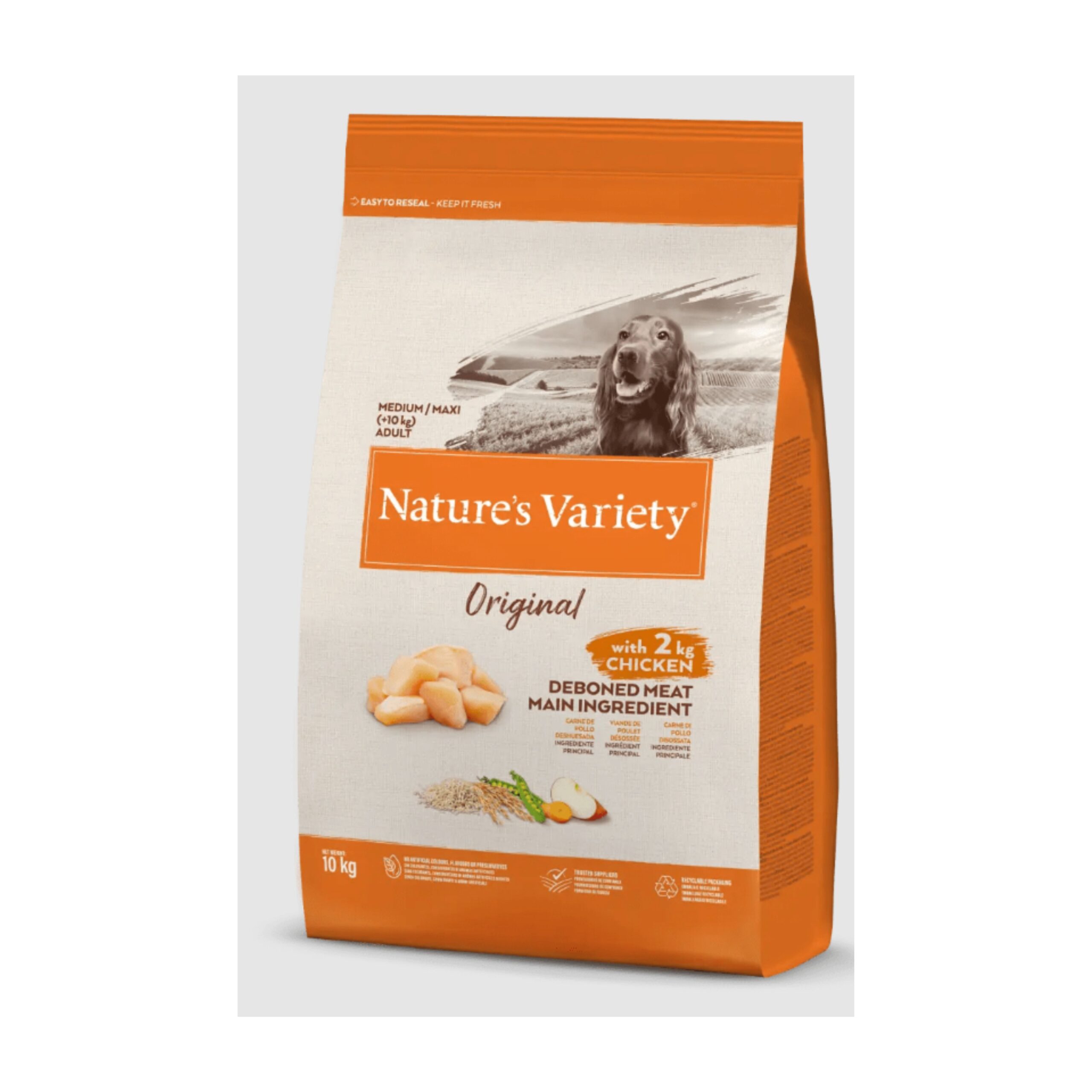 NATURES VARIETY ORIGINAL MEDIUM ADULT POLLO 10 Kg. - Imagen 2
