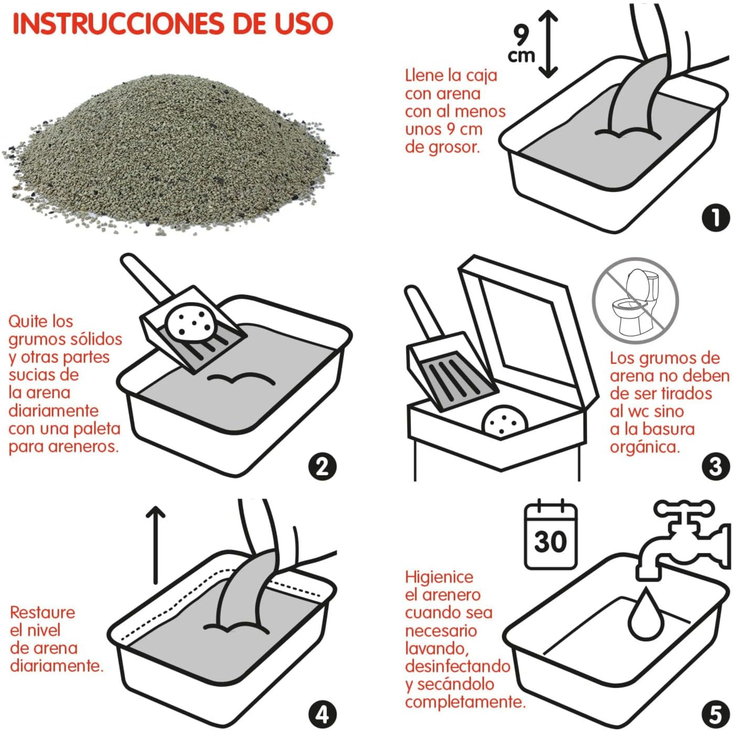 ARENA NATURAL BENTONITE Carbon Active 10 Kg. - Imagen 5