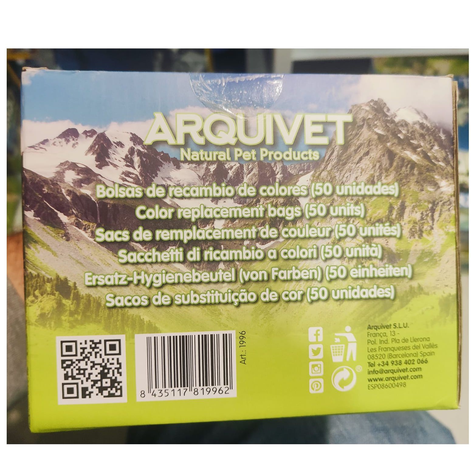 BOLSAS HIGIENICAS 50 Rollos x 20 bolsas Arquivet - Imagen 4