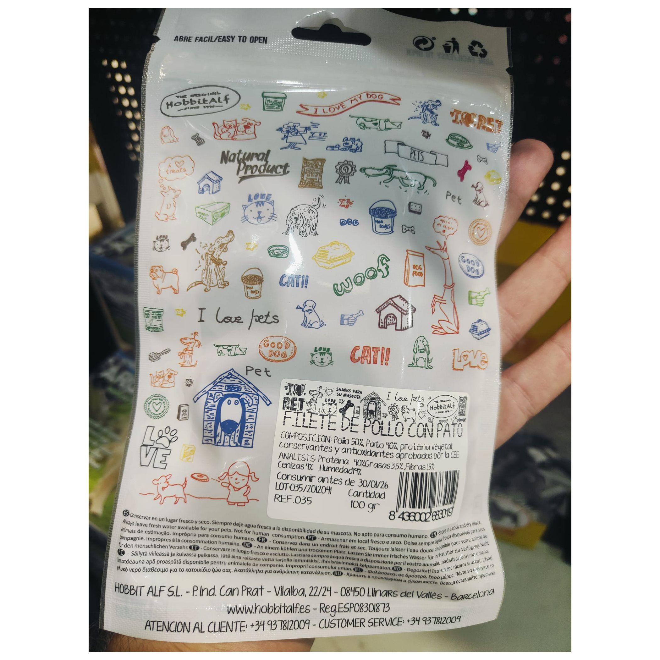 FILETE POLLO CON PATO 100gr.Bolsa - Imagen 4