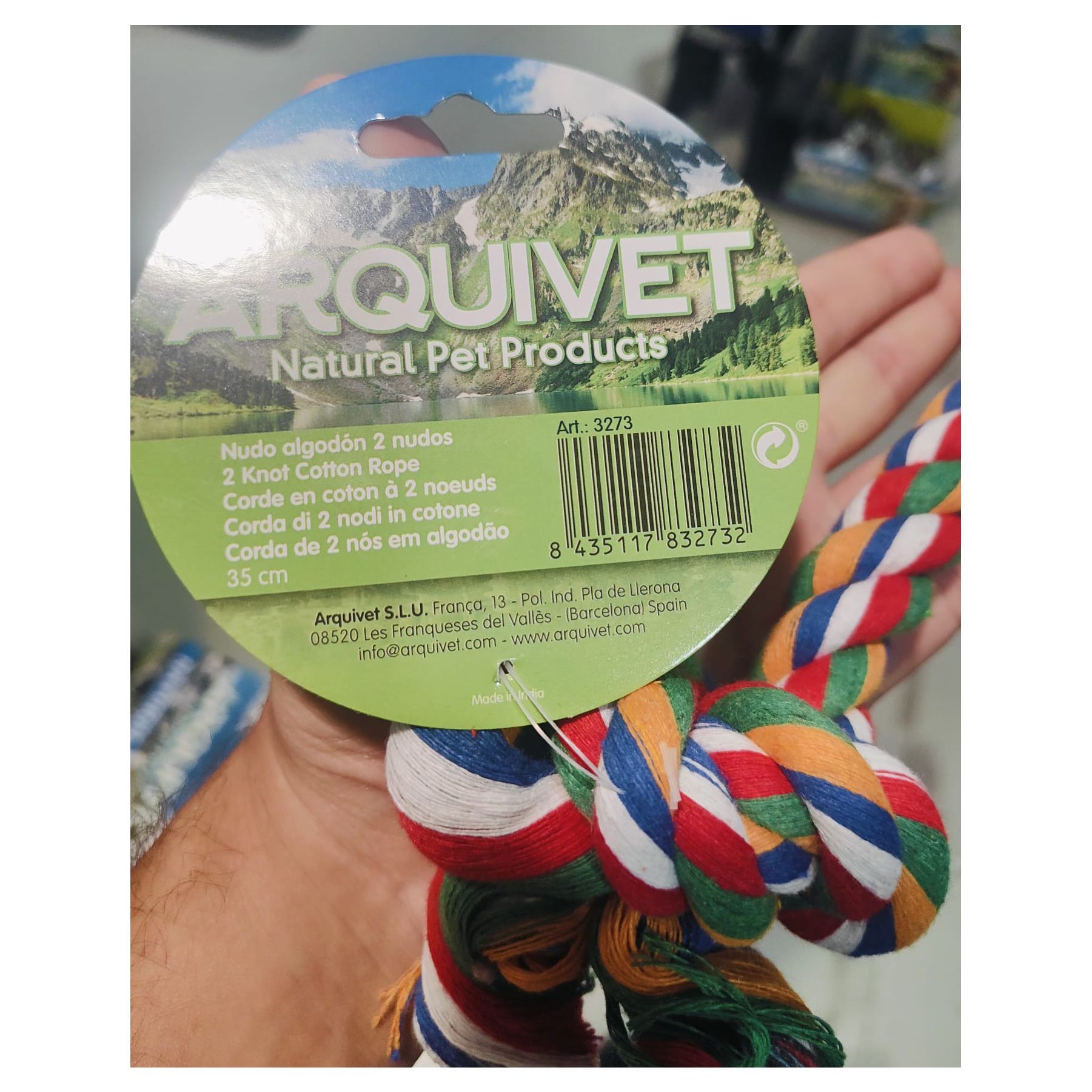 MORDEDOR NUDO ALGODON MEDIANO 30cm. - Imagen 8