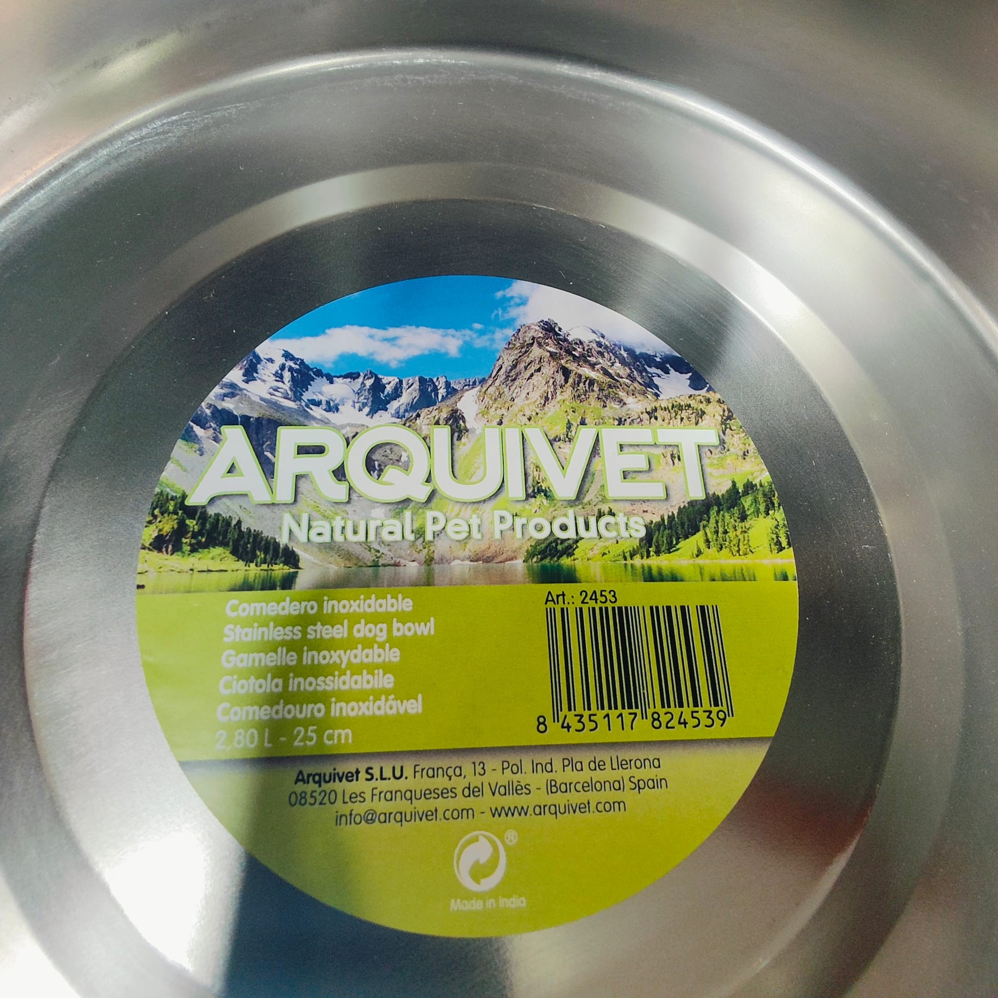 COMEDERO ACERO INOX.Nº3 1.75lts/21cm. - Imagen 2