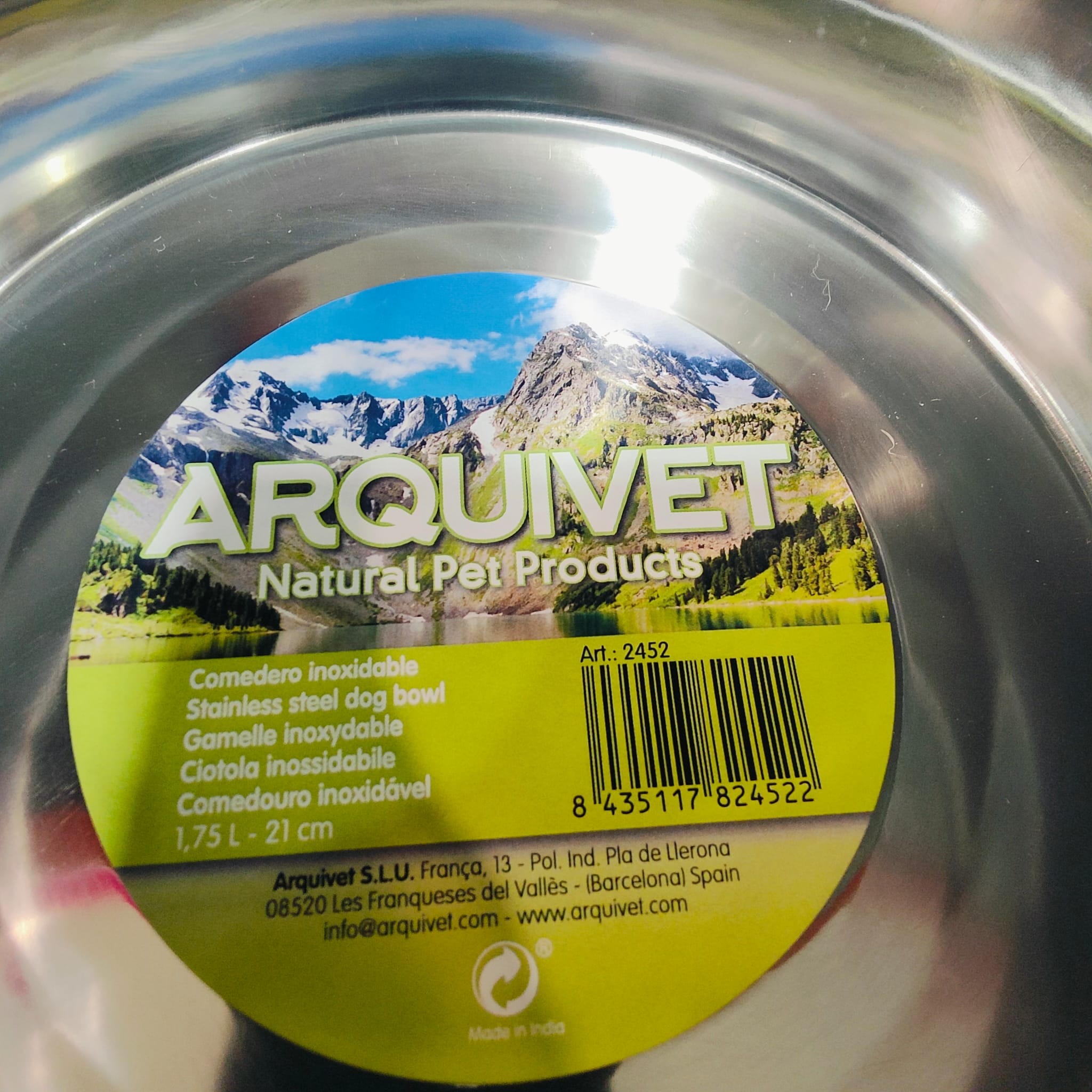 COMEDERO ACERO INOX.Nº3 1.75lts/21cm. - Imagen 3