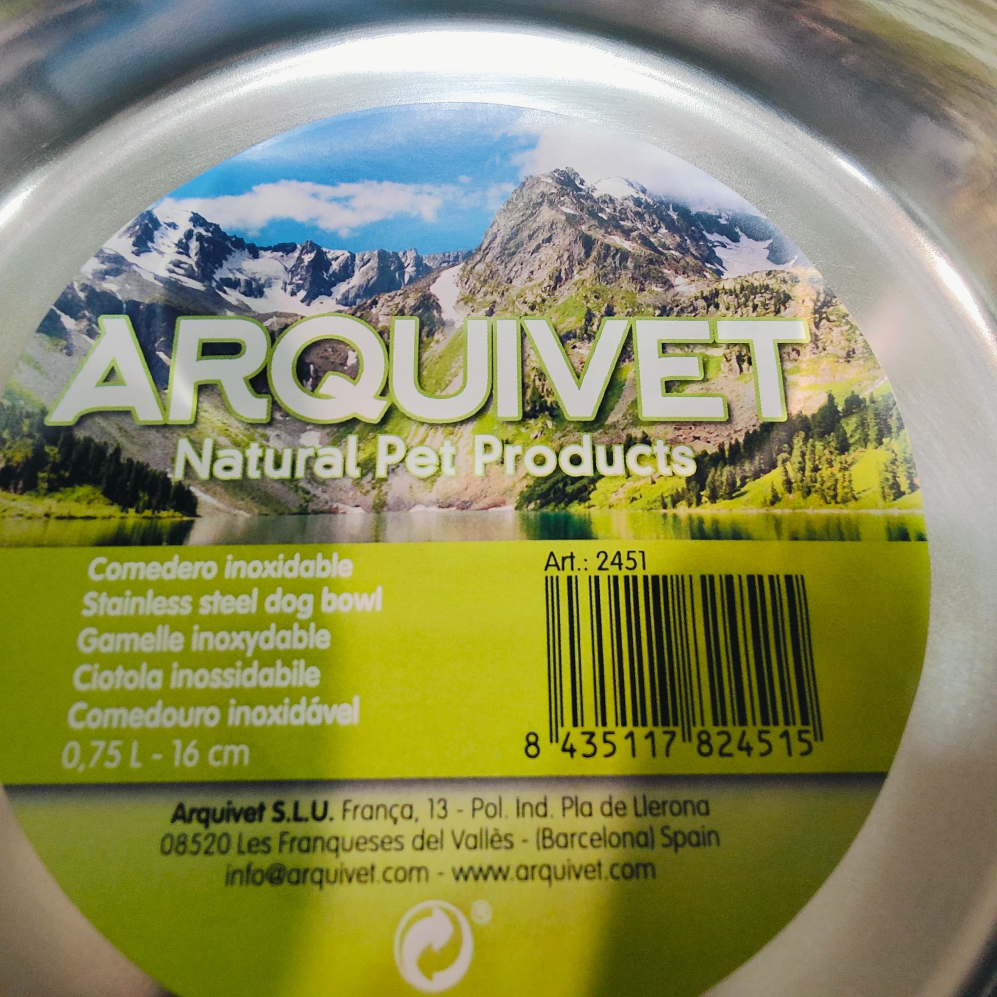 COMEDERO ACERO INOX.Nº3 1.75lts/21cm. - Imagen 5