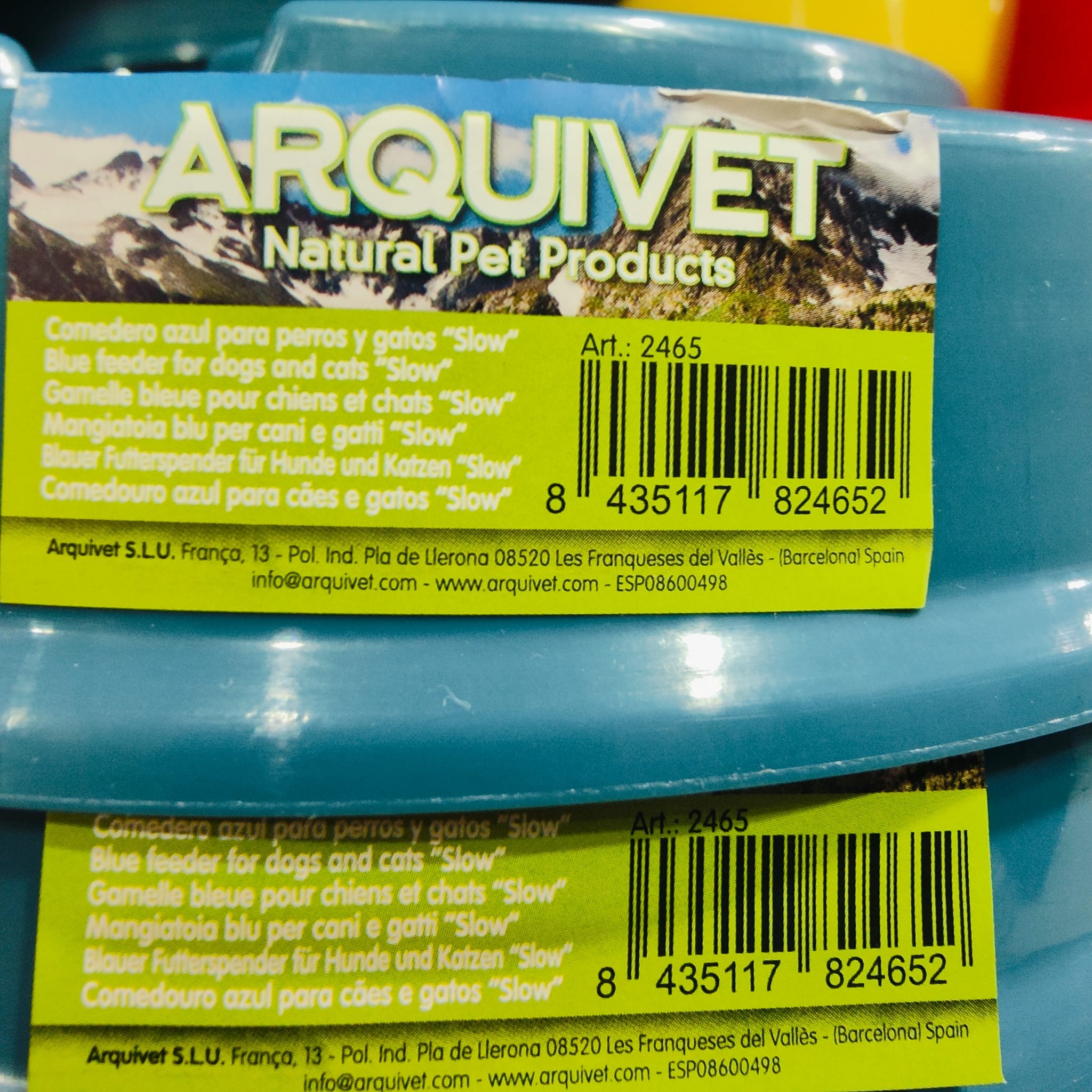 Comedero GLOTONES 20,5x5,8cm. Azul - Imagen 3