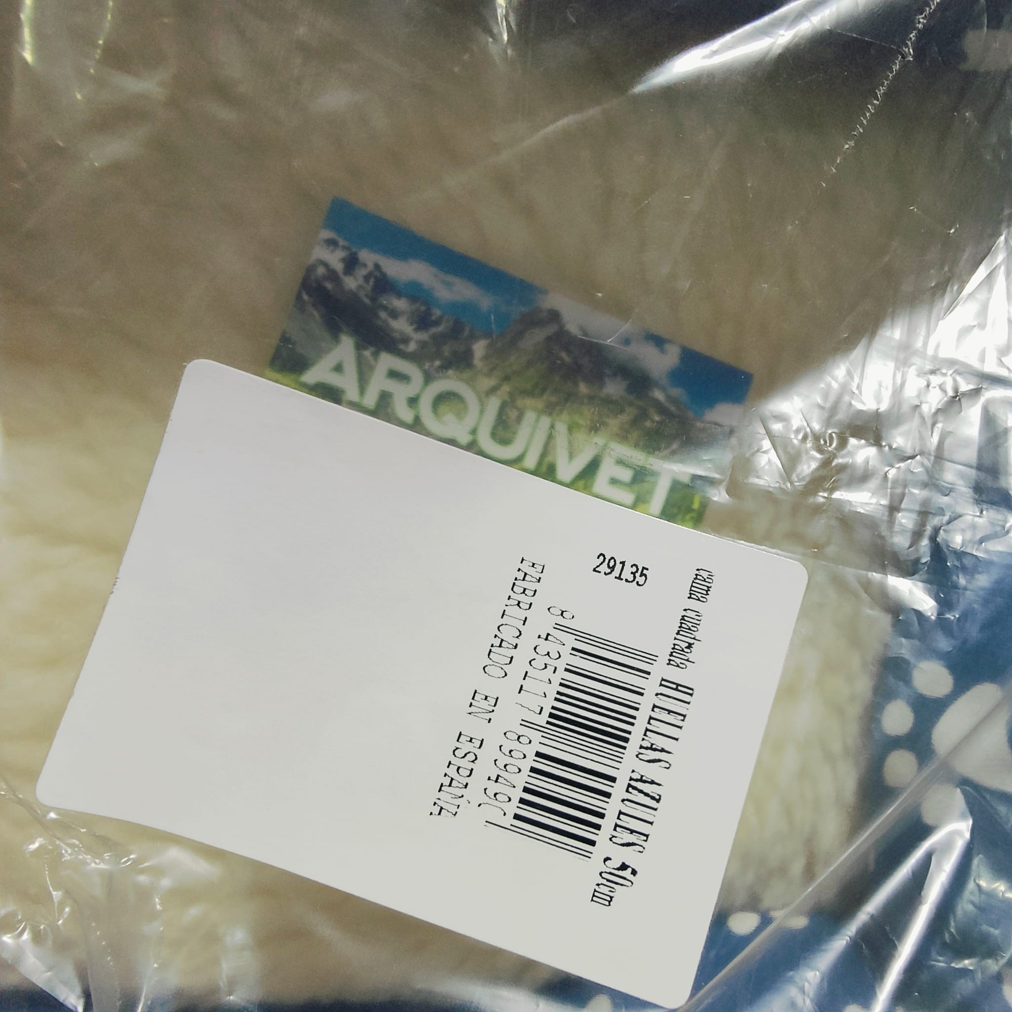 Cama cuadrada huellas azules - Imagen 2