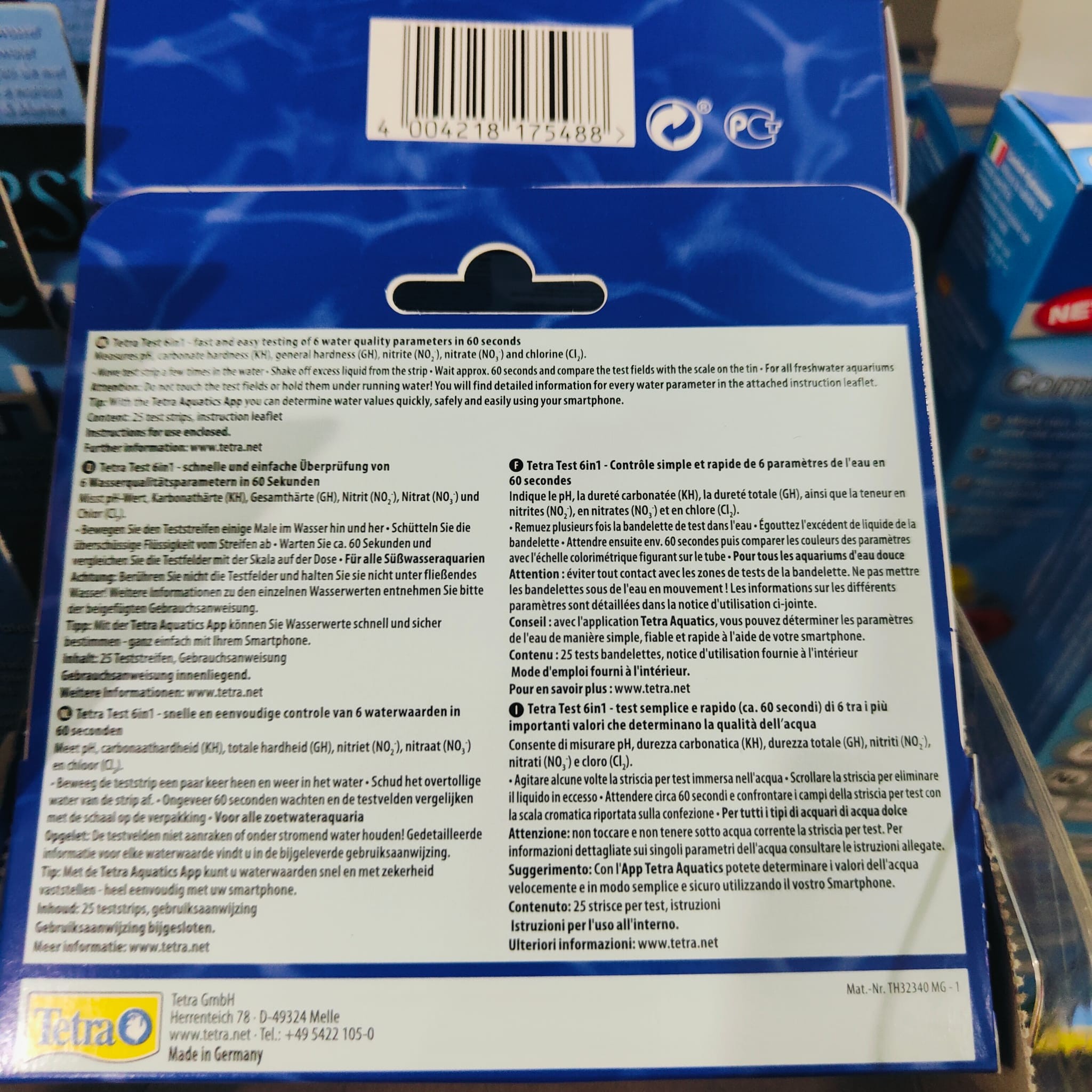 TETRATEST 6 EN 1 (NO2,NO3,PH,KH,GH) - Imagen 2